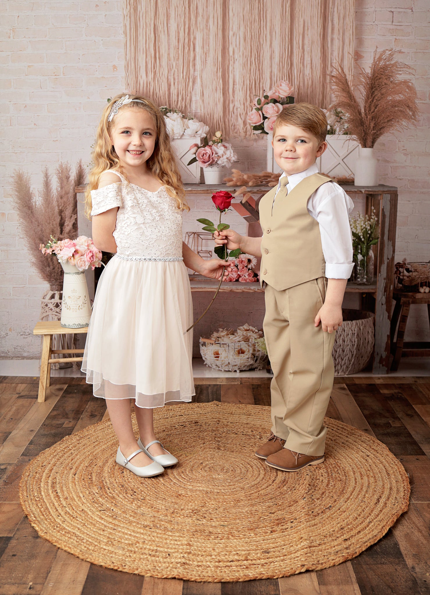 Kate Boho Valentine's Day/Spring Backdrop Designed by Mandy Ringe Photography -UK