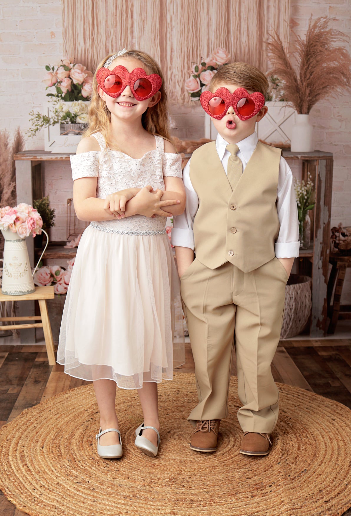 Kate Boho Valentine's Day/Spring Backdrop Designed by Mandy Ringe Photography -UK