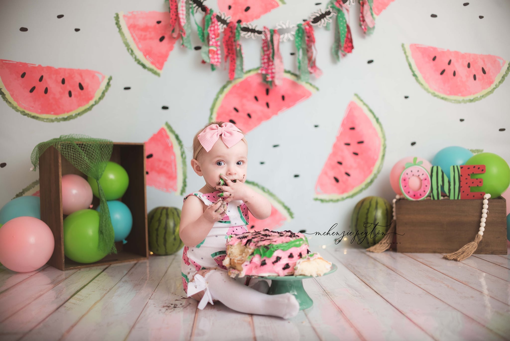 Kate Fresh Background Summer Watermelon Backdrop cake smash/birthday -UK