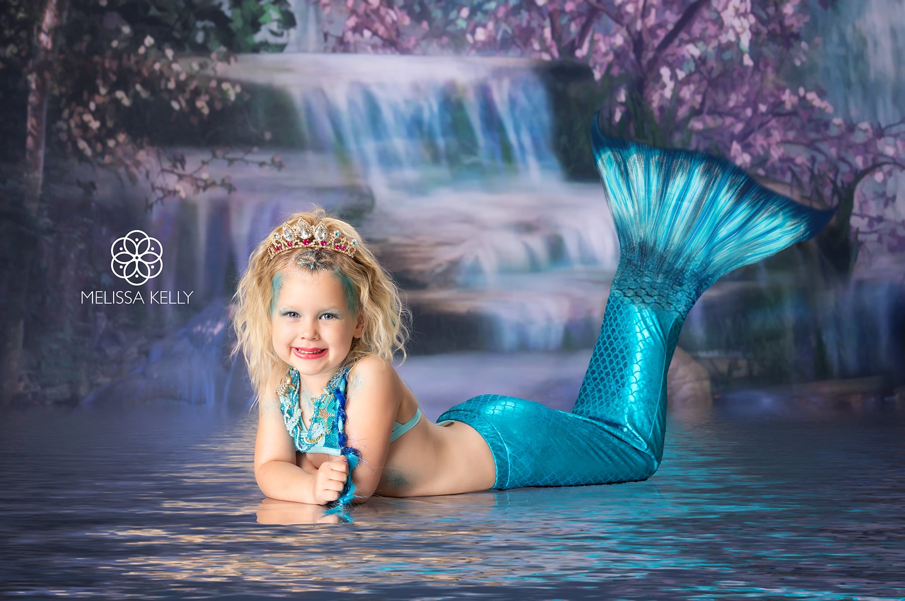 Kate Mermaid Stream Water Spring Backdrop -UK