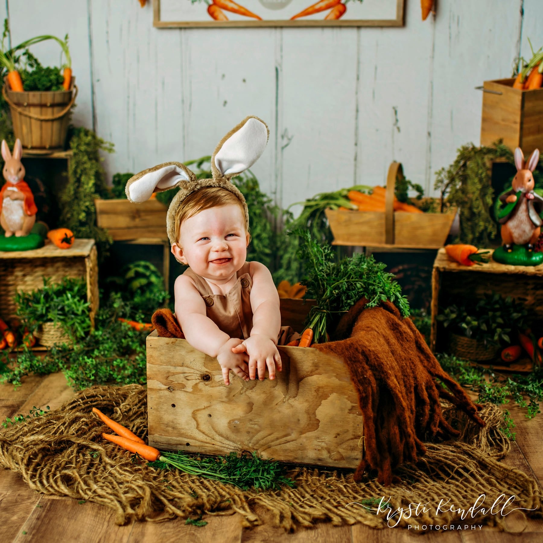 Kate Carrot Patch Easter Backdrop Designed by Megan Leigh Photography -UK