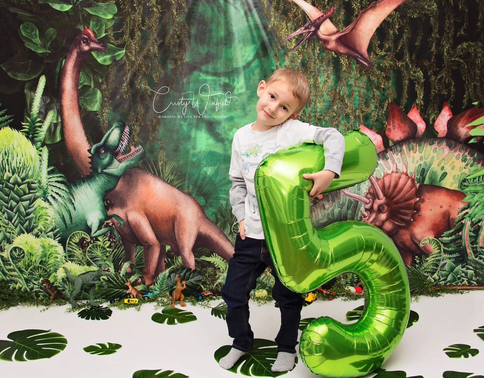 Kate Jungle Adventure Dinosaurs Backdrop Designed by Mandy Ringe Photography -UK