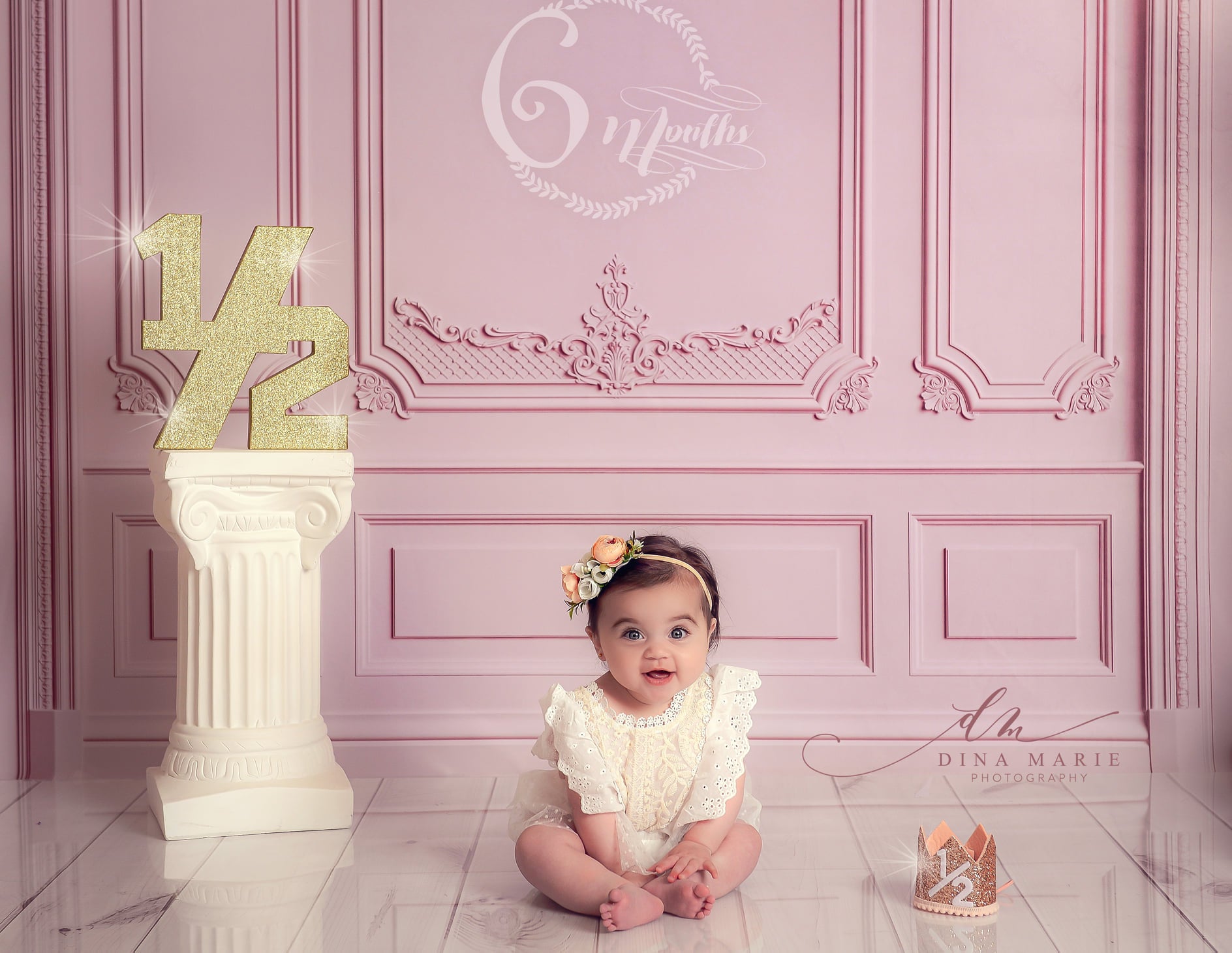 Kate Pink Retro Wall Backdrop Designed by Chain Photography -UK