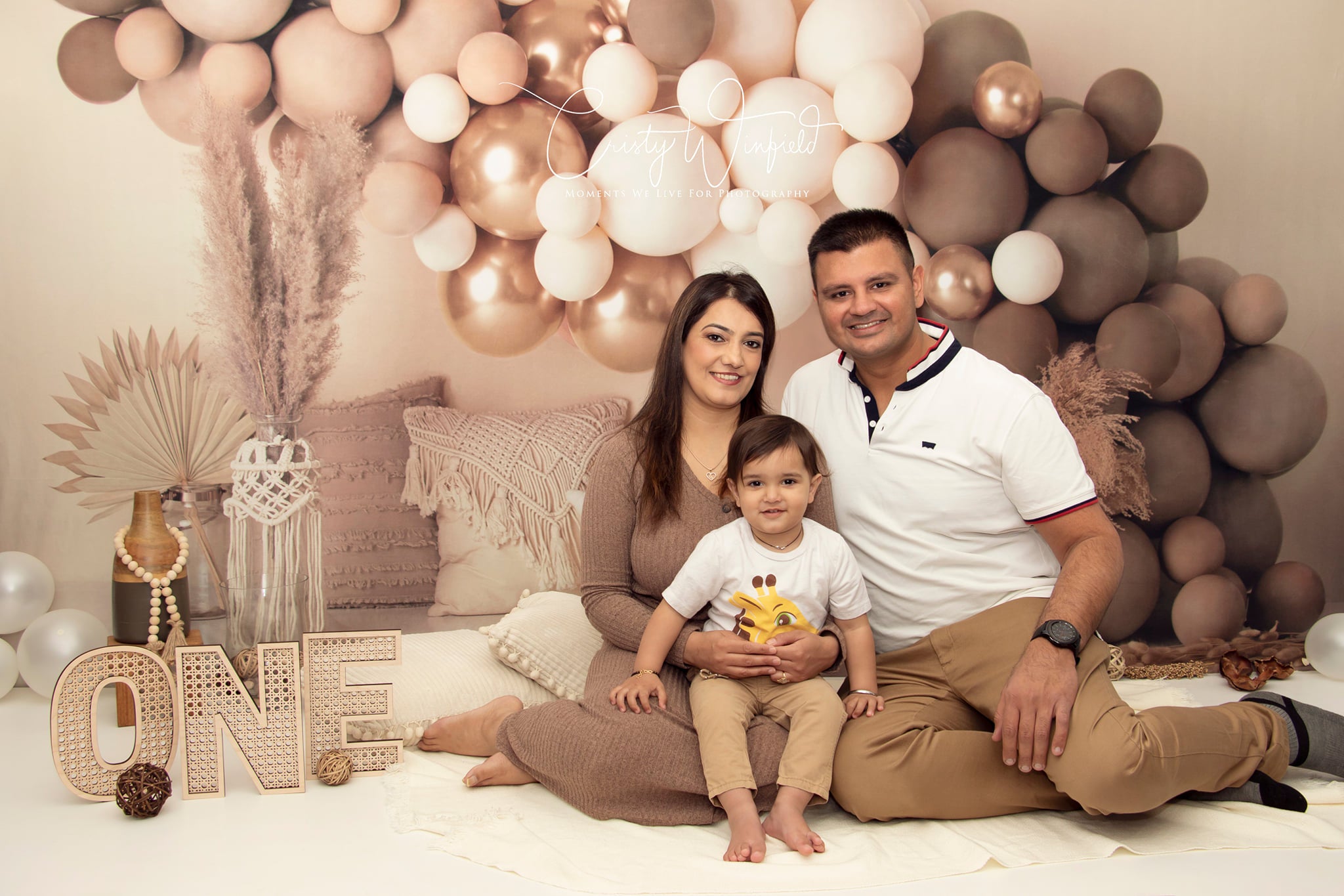 Kate Matte Boho Balloons Pillows Backdrop Designed by Mandy Ringe Photography -UK