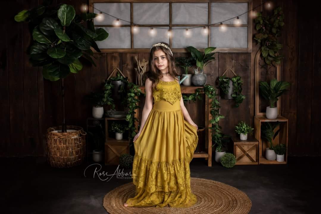 Kate Spring Greenhouse Plants Backdrop Designed By Rose Abbas -UK