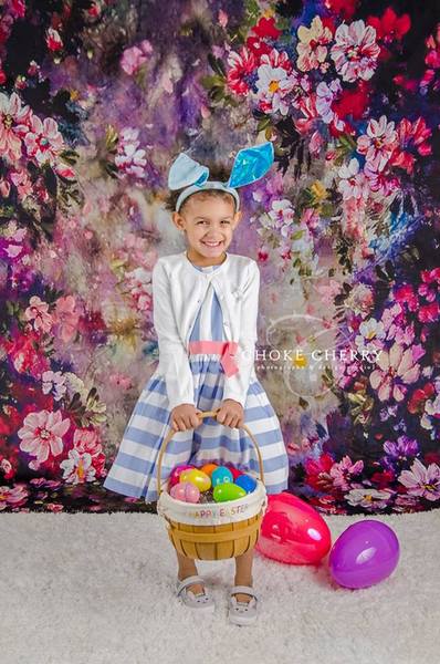 Kate Pink Flower Dark Color Backdrops for Photography -UK