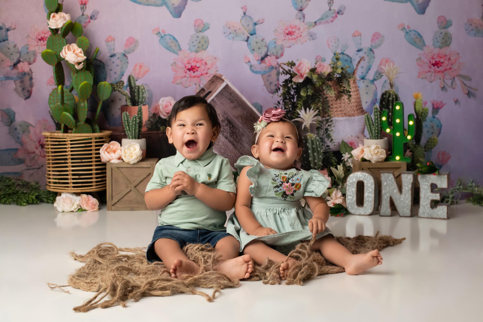 Kate Emmas Cactus Children Backdrop Designed by Keerstan Jessop -UK