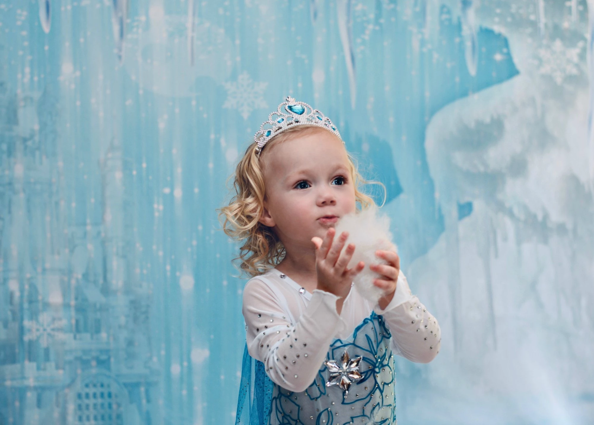 Kate Winter Ice Frozen Snow Castle/Christmas Backdrop Designed By Jerry_Sina