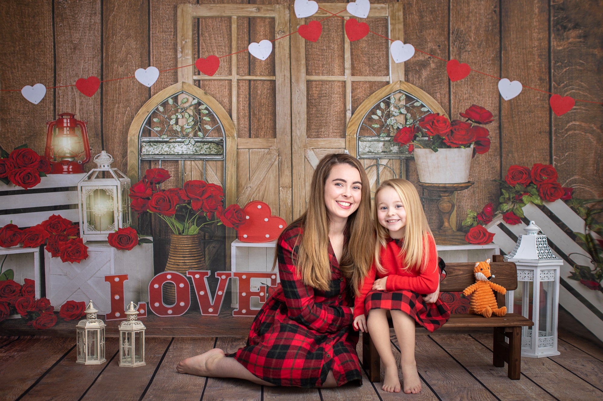 Kate Valentine's Day Love Roses Backdrop Designed by Emetselch -UK