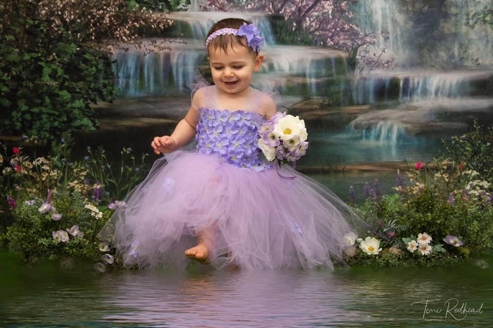 Kate Mermaid Stream Water Spring Backdrop -UK