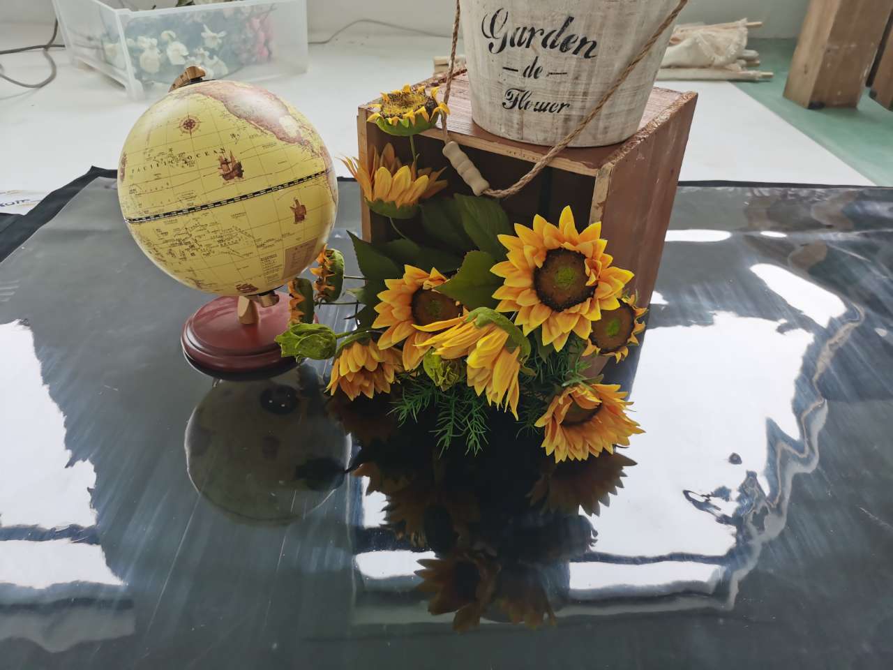 Kate Transparent PVC Reflection floor mat for Cake Smash -UK