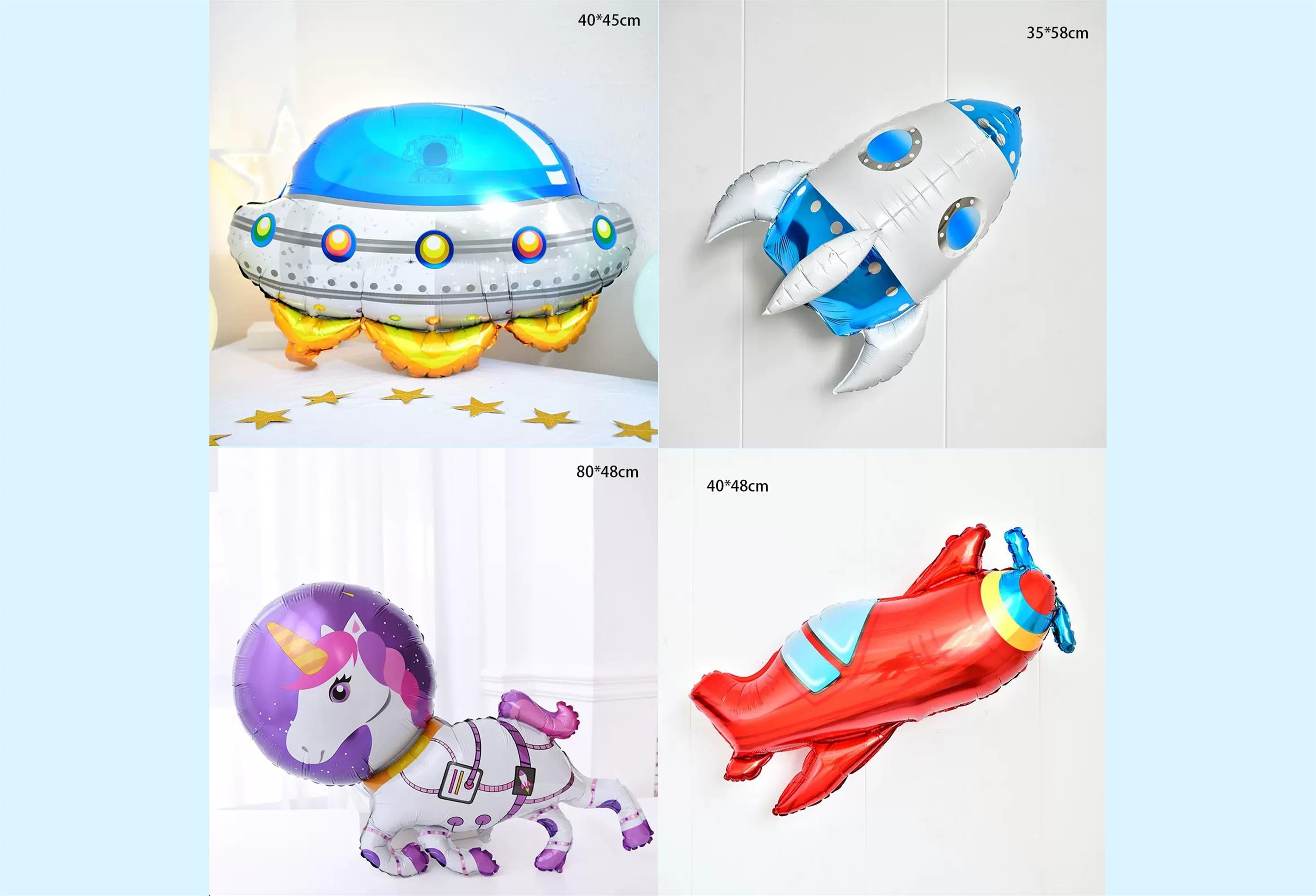 Kate Astronaut Universe Inflatable Props Set 16pcs -UK