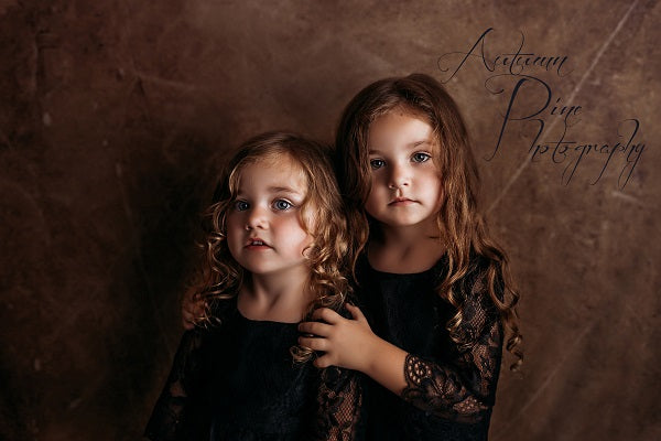 Kate Abstract Retro Texture Dark Brown Backdrop for Portraits Photography -UK