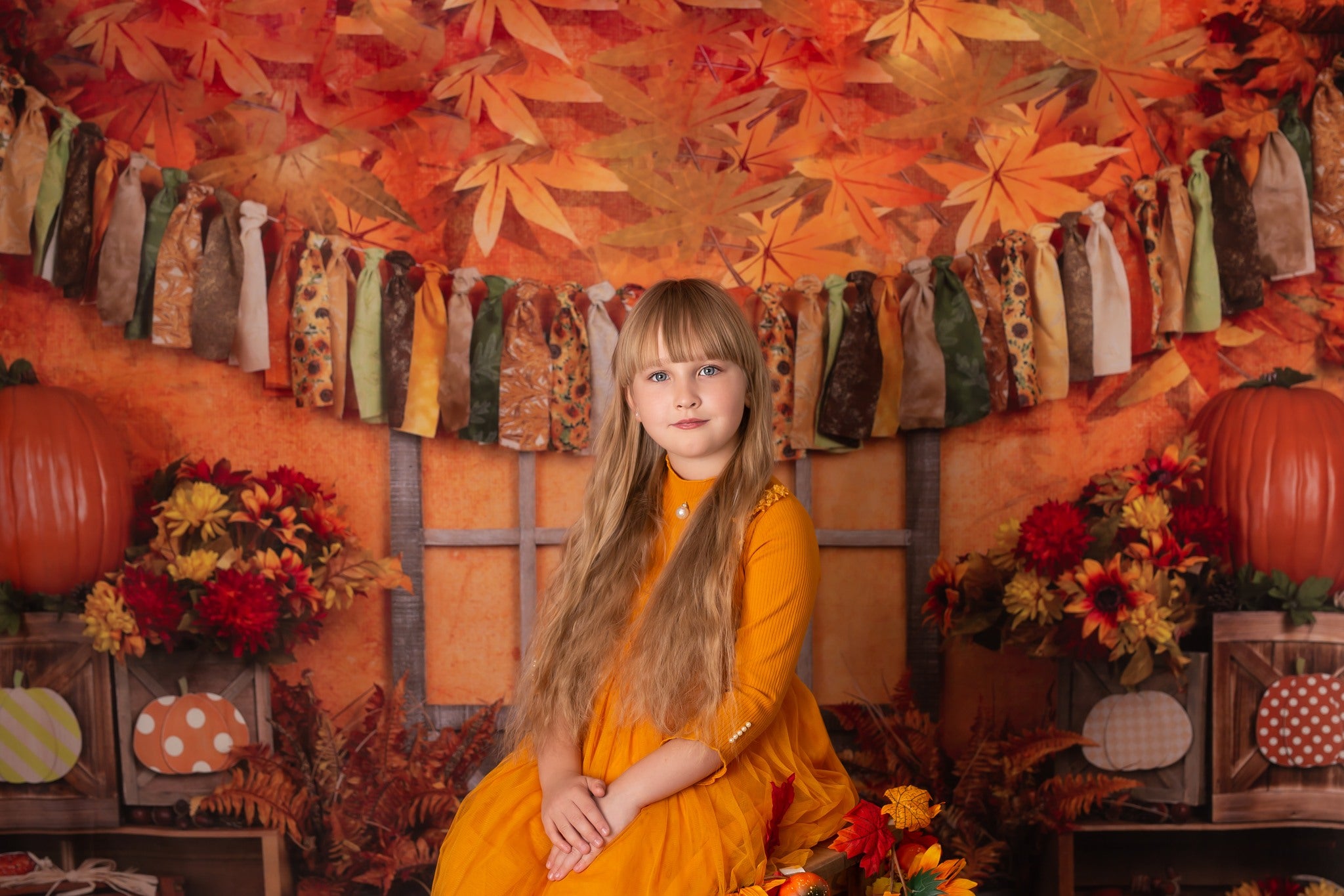 Kate Autumn Harvest Thanksgiving Backdrop -UK