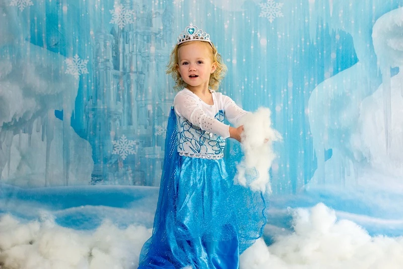 Kate Winter Ice Frozen Snow Castle/Christmas Backdrop Designed By Jerry_Sina