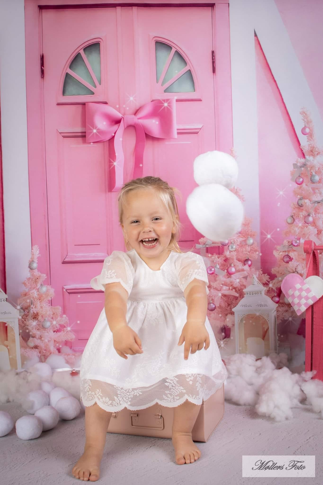 Kate Christmas Princess Pink Backdrop Designed by Emetselch -UK