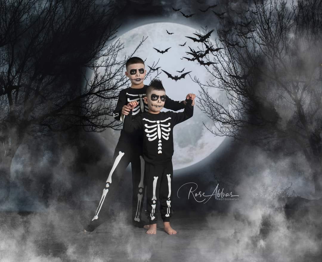 Kate Halloween Spooky Full Moon Backdrop Designed By Rose Abbas -UK