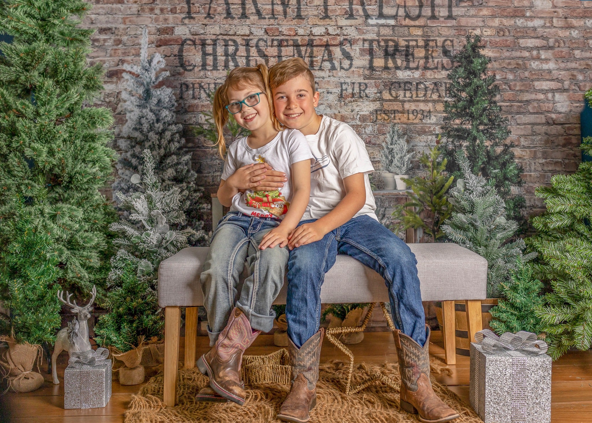 Kate Christmas Farm Fresh Tree Backdrop Designed by Mandy Ringe Photography -UK