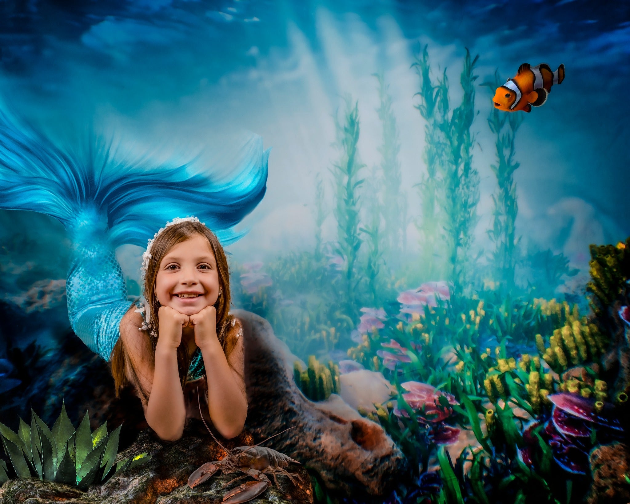 Kate Summer Underwater world backdrop for Photography