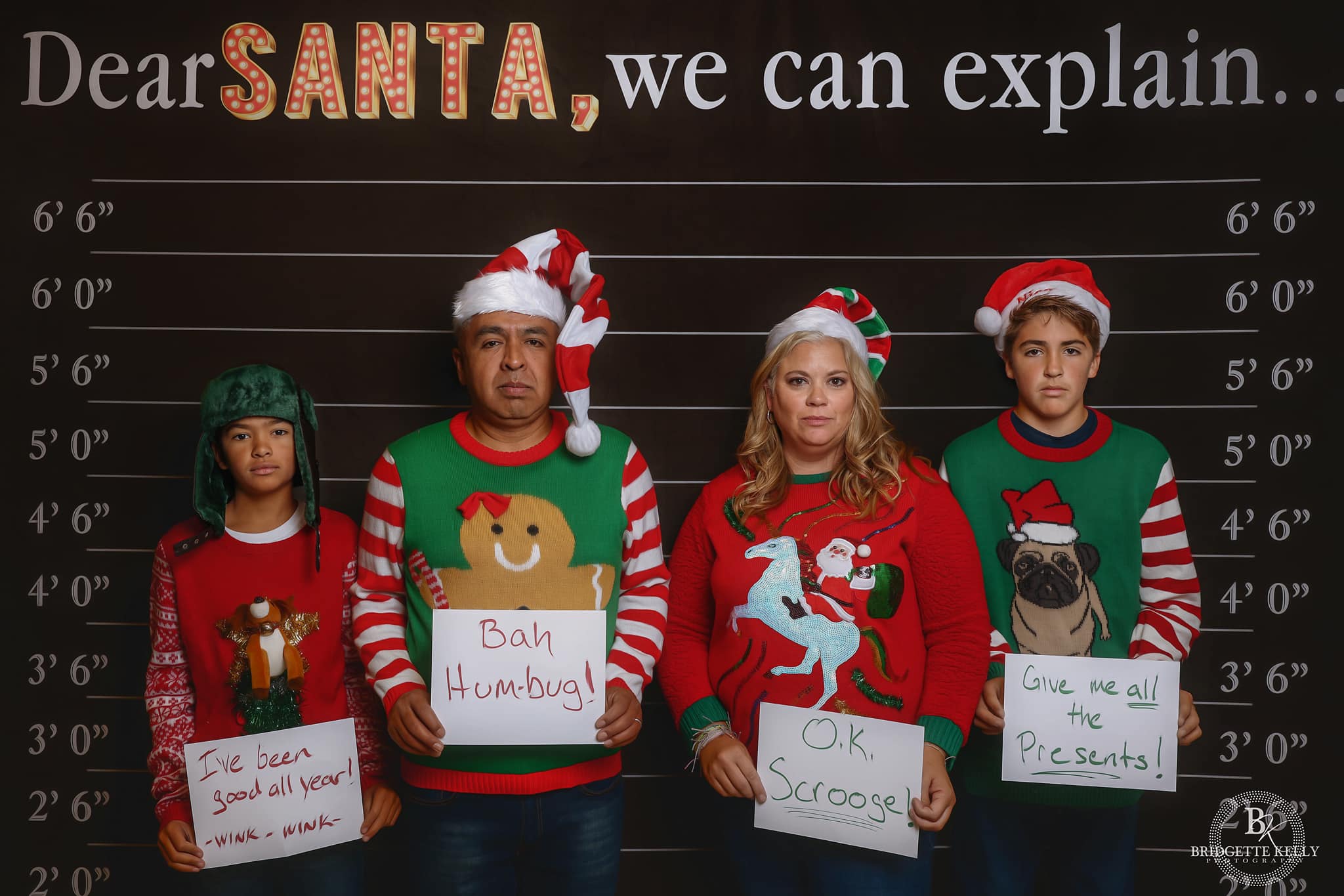 Kate Dear Santa Word Black Christmas Backdrop for Photography -UK