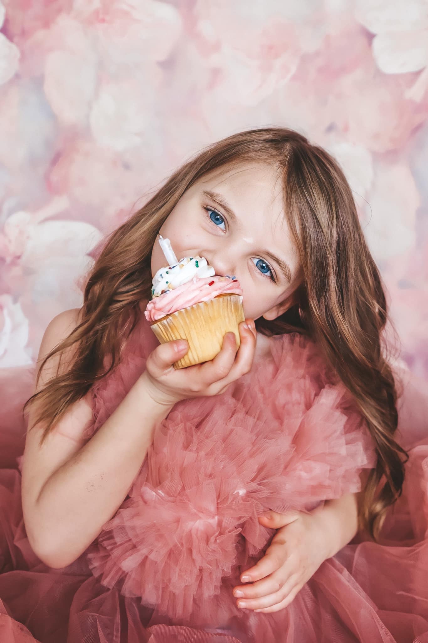 Kate Pink Floral Fine Art Backdrop for Photography -UK