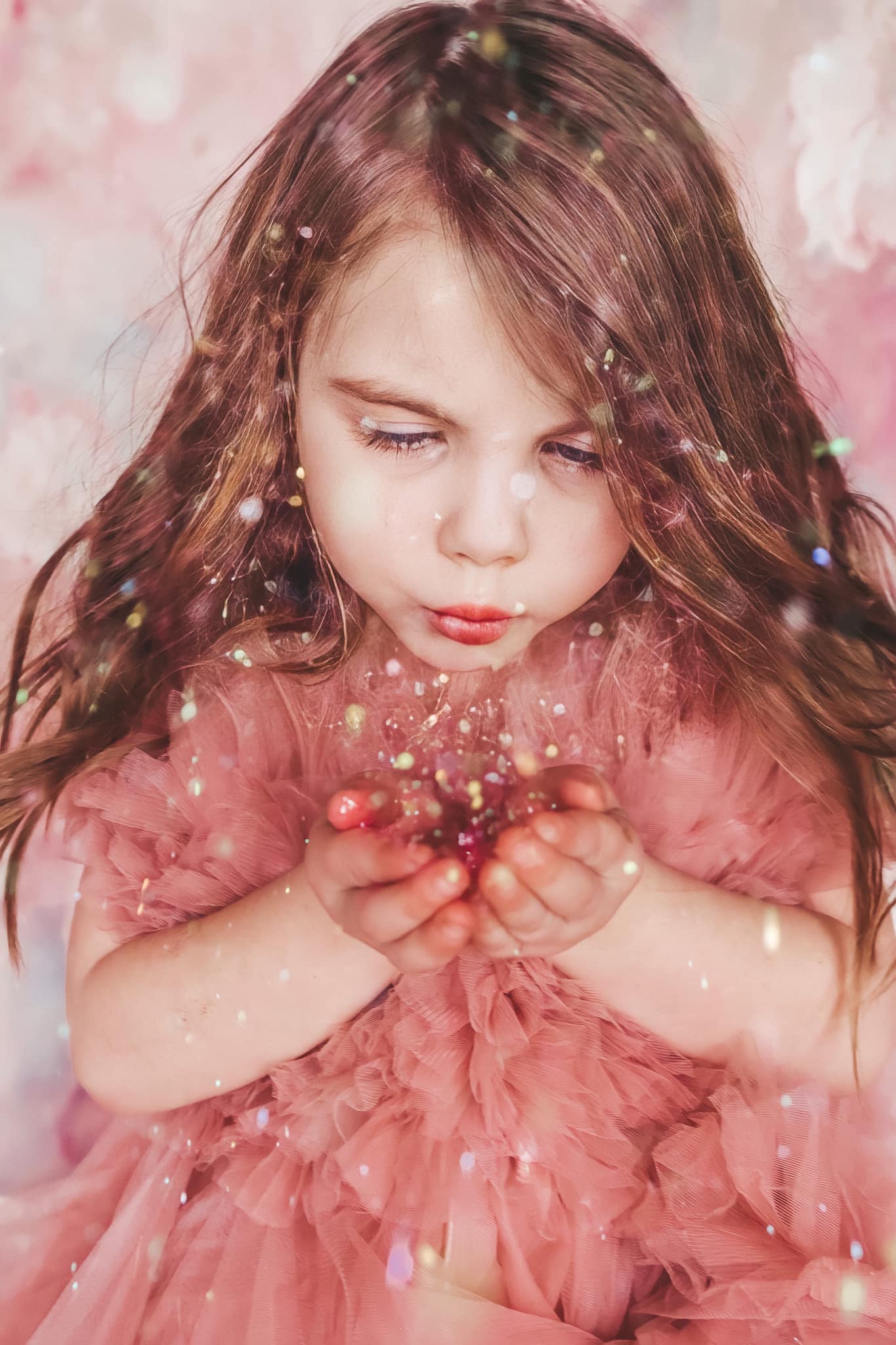 Kate Pink Floral Fine Art Backdrop for Photography -UK