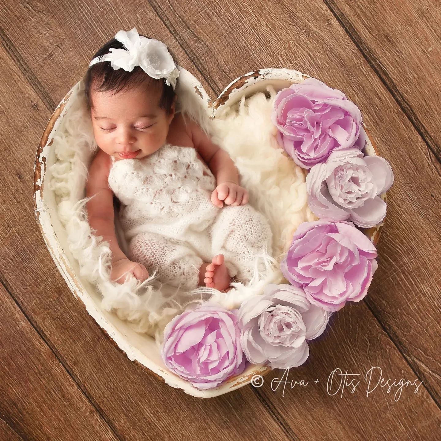 Kate Brown Wood Newborn Vinyl Photos Backdrop Floor -UK