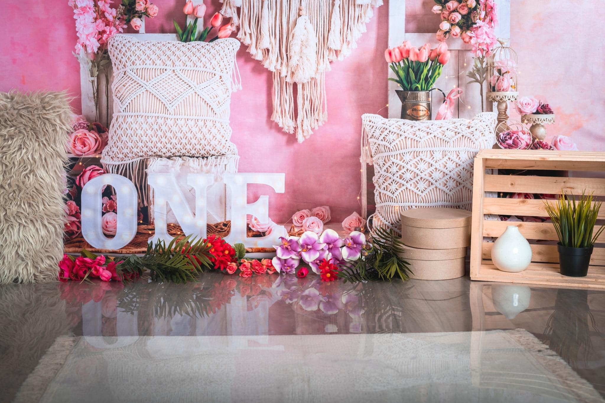 Kate Transparent PVC Reflection floor mat for Cake Smash -UK