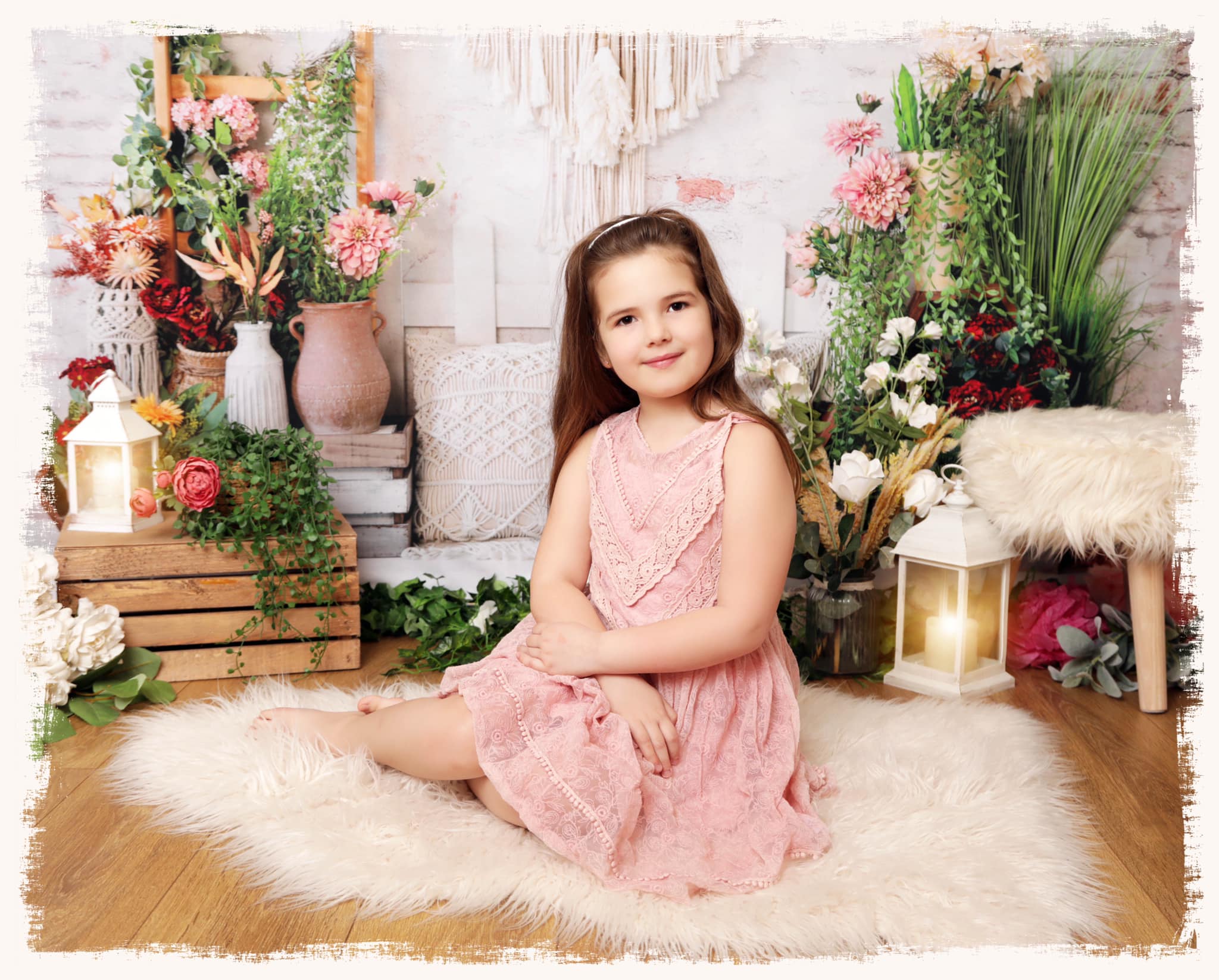 Kate Spring Boho Flower Backdrop Designed by Emetselch -UK