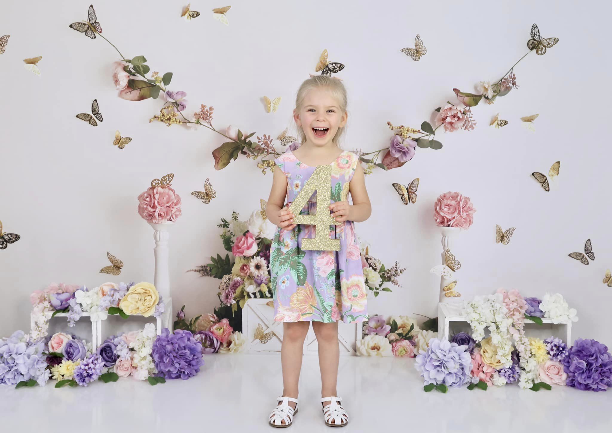Kate Butterfly Garden Spring Backdrop Designed by Mandy Ringe Photography -UK