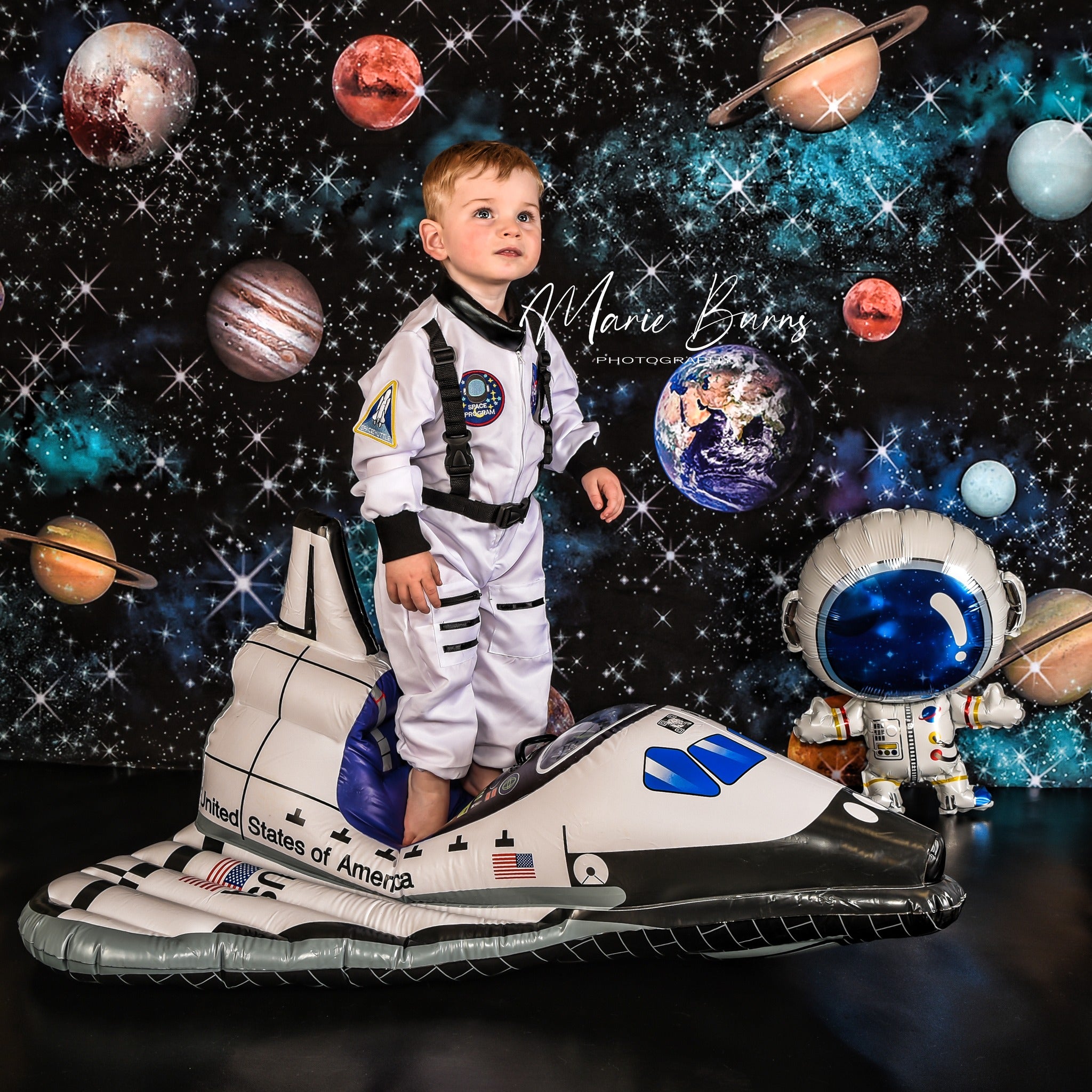 Kate Universe Space Backdrop Asteroid Stars Designed by GQ -UK