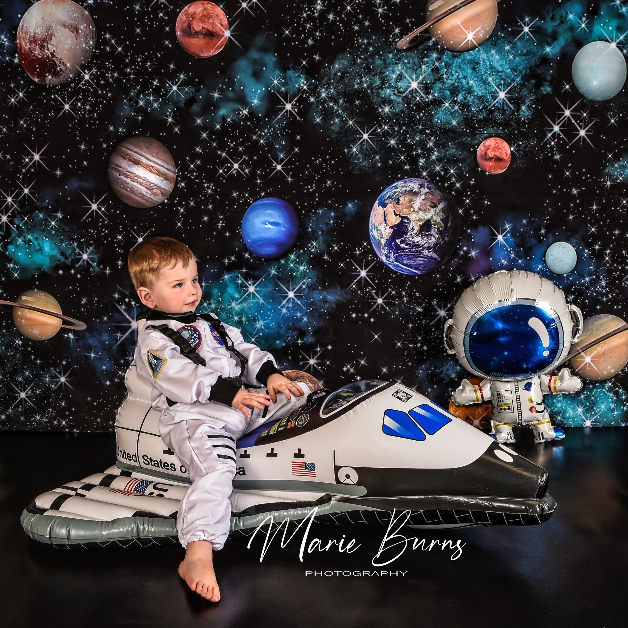 Kate Universe Space Backdrop Asteroid Stars Designed by GQ -UK