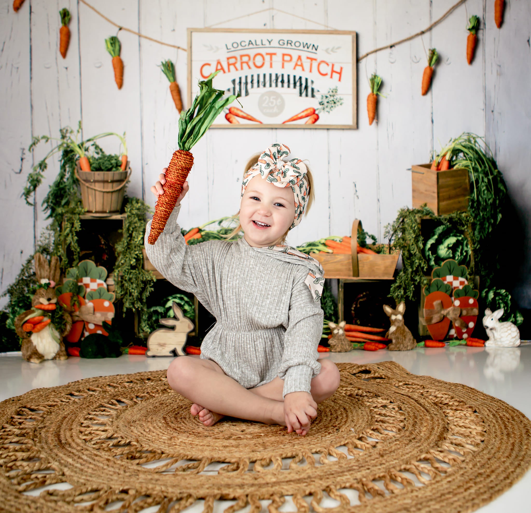 Kate Carrot Patch Easter Backdrop Designed by Megan Leigh Photography -UK
