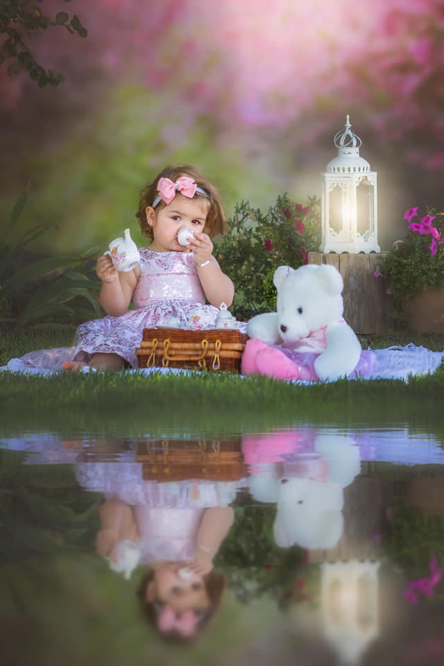 Kate Spring Pink Flowers Backdrop for Photography Designed by Lisa Granden -UK