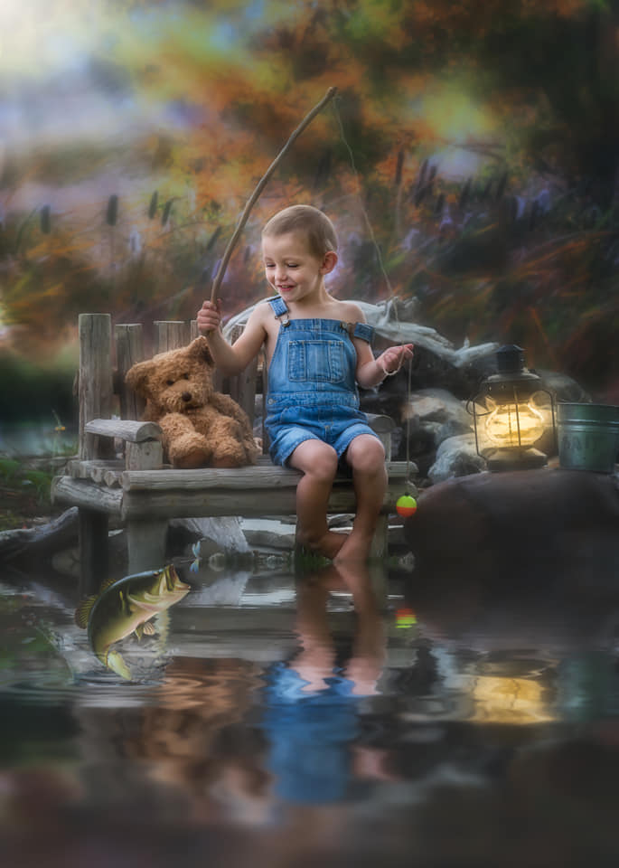 Kate Fine Art Cattails Backdrop for Photography Designed by Lisa Granden -UK