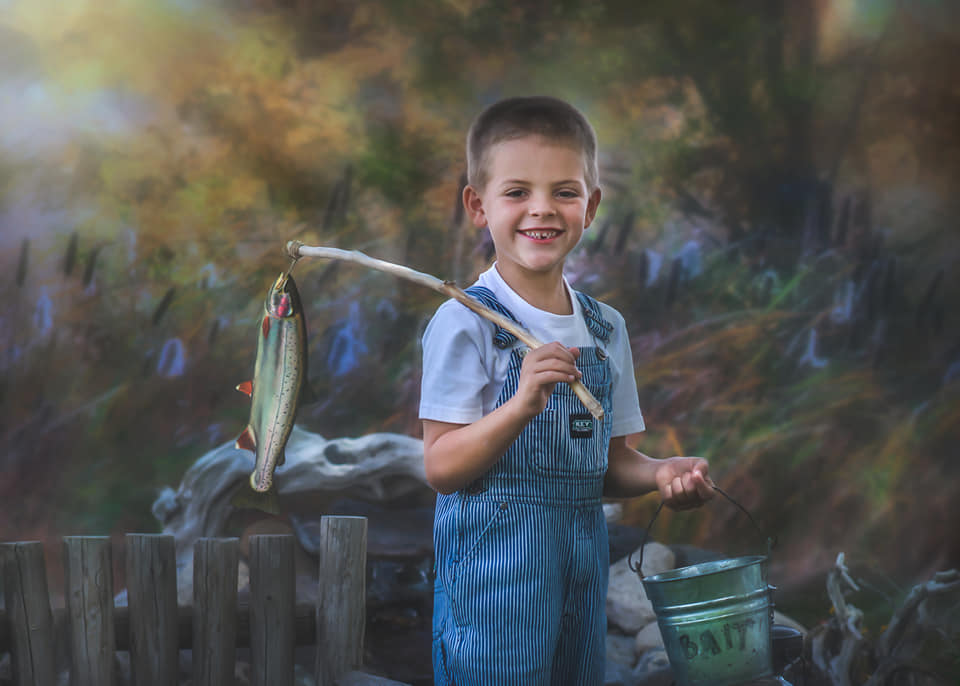 Kate Fine Art Cattails Backdrop for Photography Designed by Lisa Granden -UK