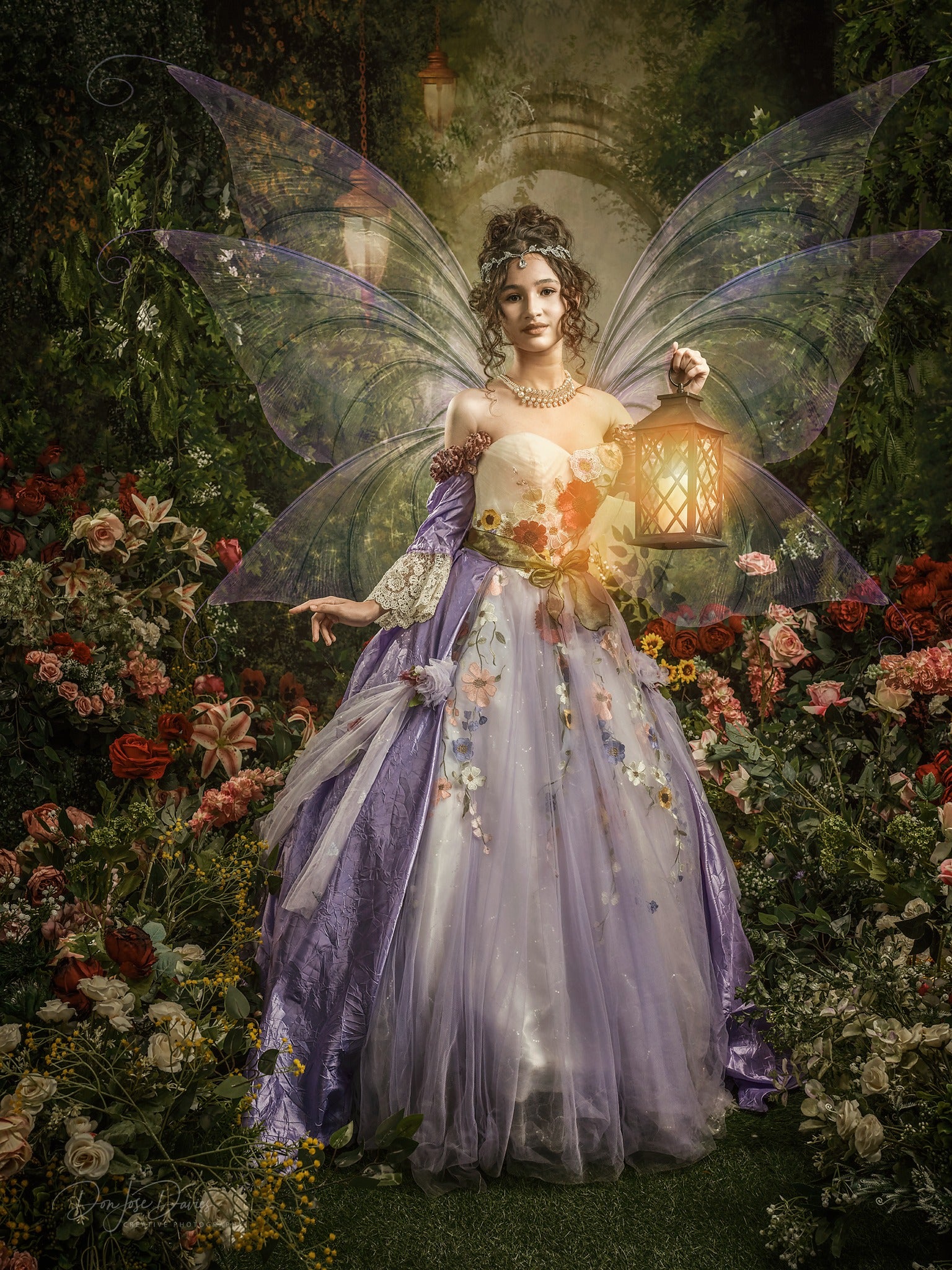 Kate Spring Green Dreamlike Fairytale Forest Backdrop for Photoshoot -UK