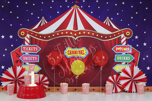 Cake Smash Carnival Backdrop