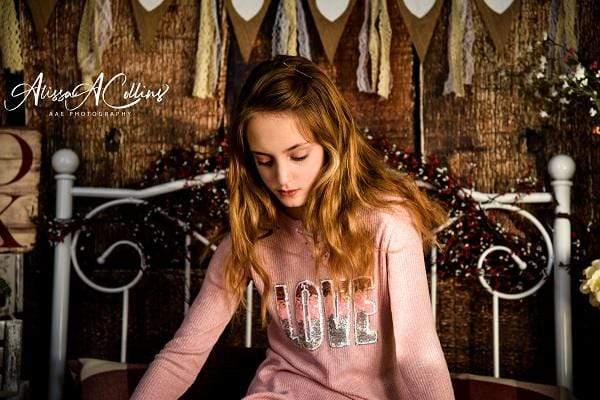 Katebackdrop Kate Valentine's Day Headboard Backdrop Designed by AAE Photography