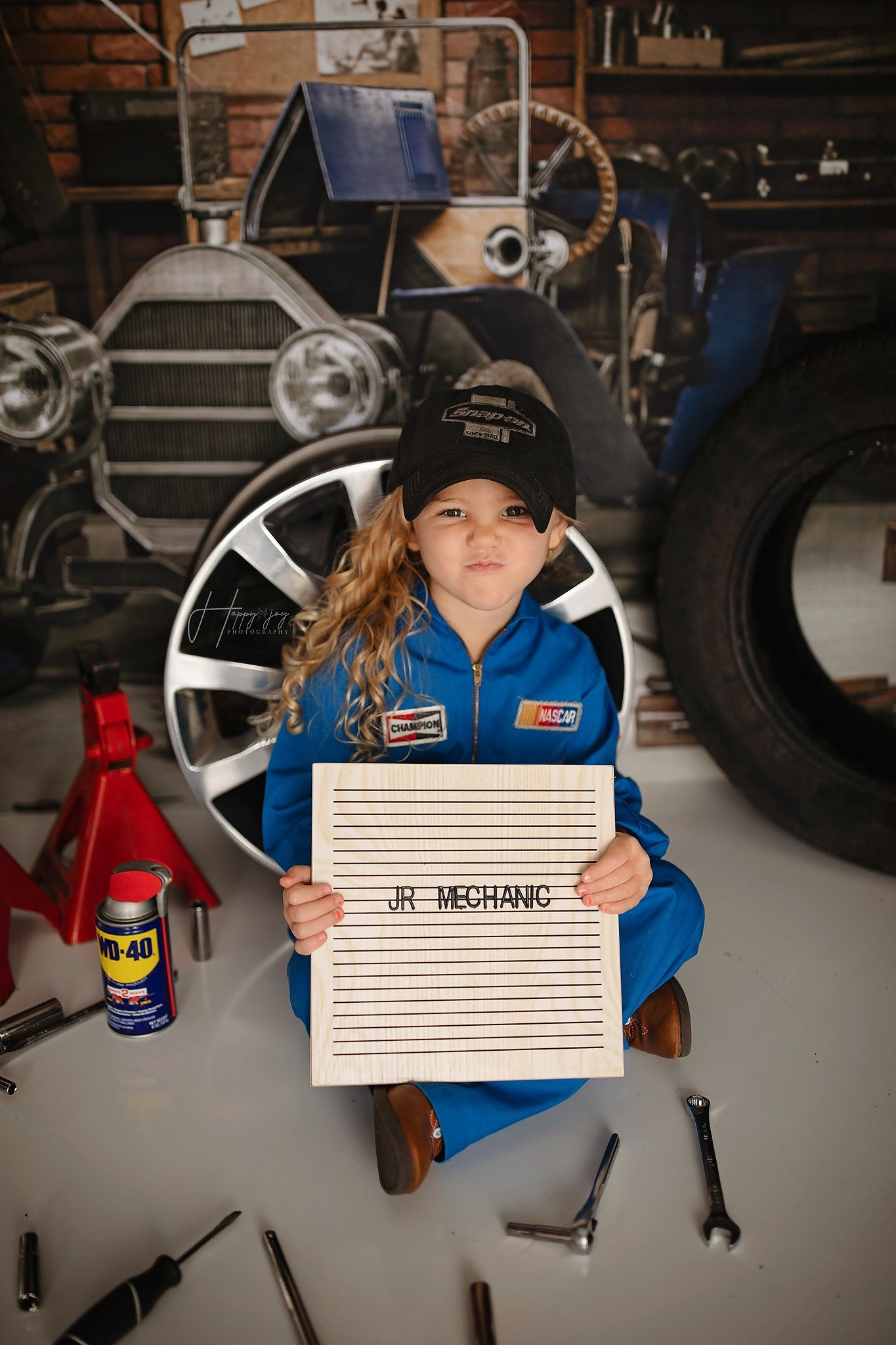 Kate Father's Day Garage Car Workshop Backdrop for Boy Photography -UK
