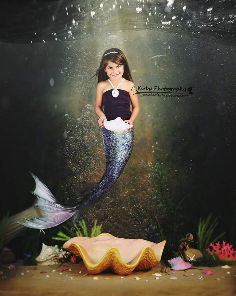 Kate Mermaid Backdrop designed by Arica Kirby -UK