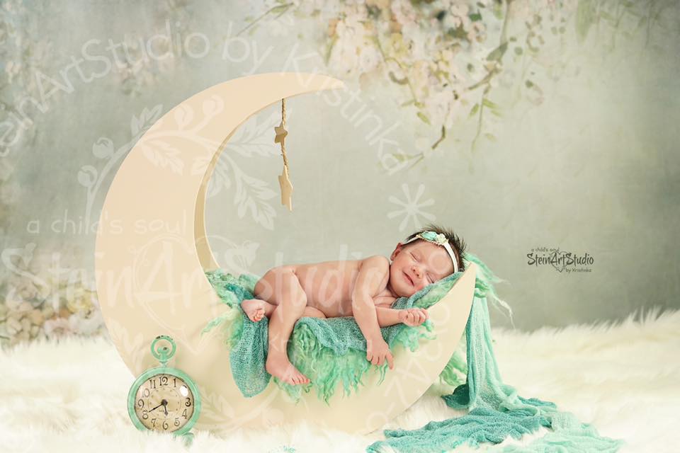 Kate Green Spring White Flowers Backdrop for Photography -UK