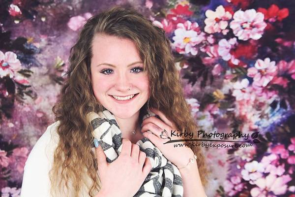 Kate Pink Flower Dark Color Backdrops for Photography -UK
