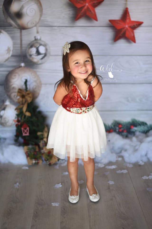 Kate Gray Wood Christmas Decor Backdrop -UK