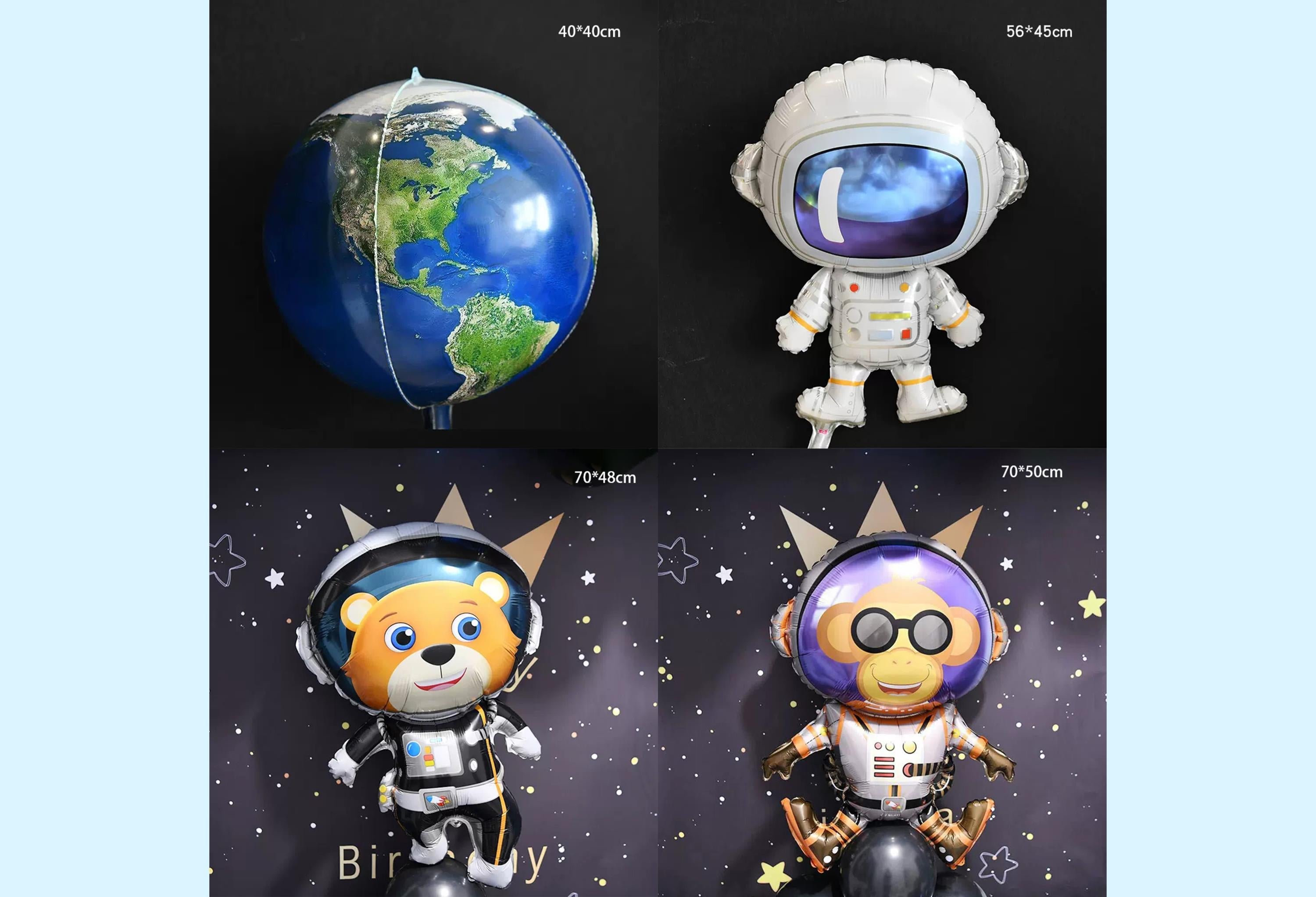 Kate Astronaut Universe Inflatable Props Set 16pcs -UK