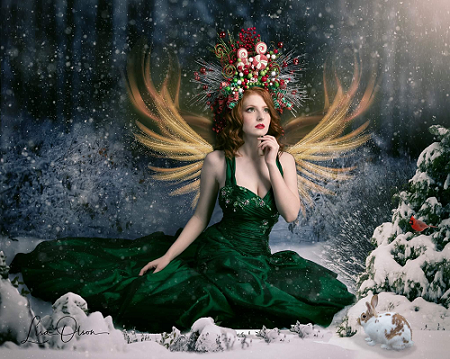 Kate Winter Snowy Forest Backdrop for Photography Designed By Jerry_Sina -UK