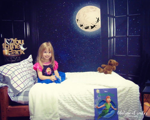 Kate Window Night with Moon and Star View Backdrop Designed By Jerry_Sina -UK