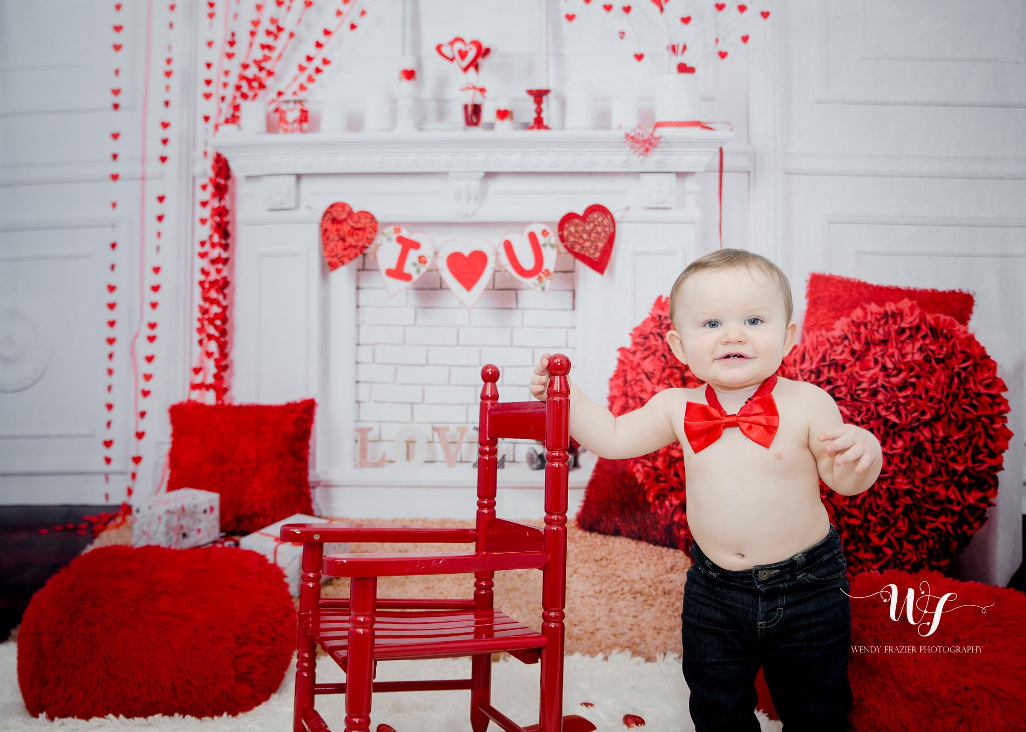 Kate Valentine's Day White House Backdrop for Photography -UK