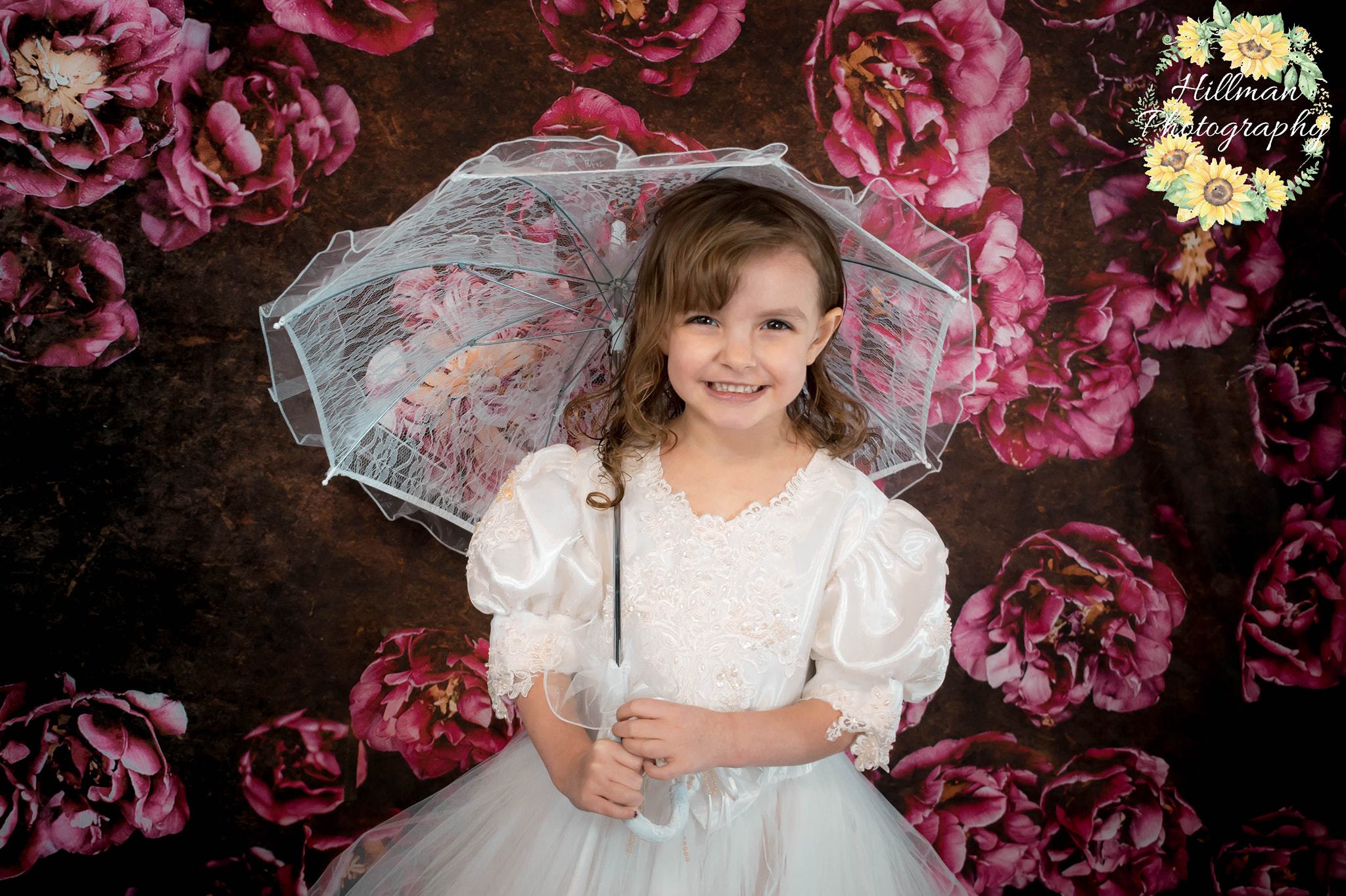 Kate Red retro Flowers Valentine's Day Backdrop for Photography designed by Jerry_Sina -UK