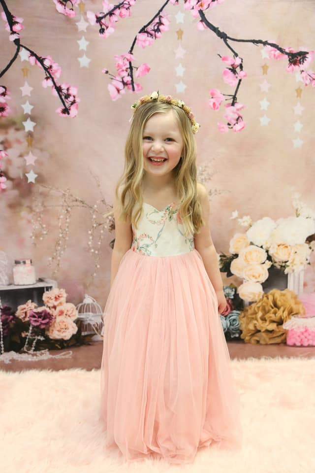 Kate floral antique pink for cake smash backdrop designed by Studio Gumot -UK